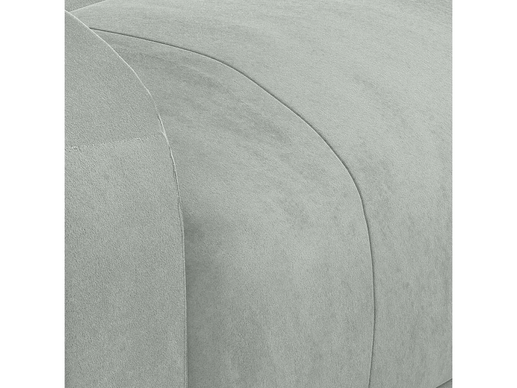 Sillón elevable de terciopelo gris claro