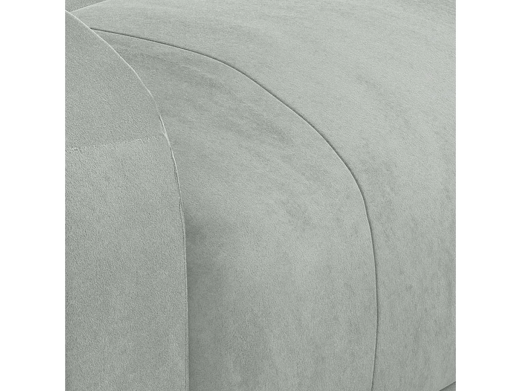 Sillón reclinable eléctrico de terciopelo gris claro