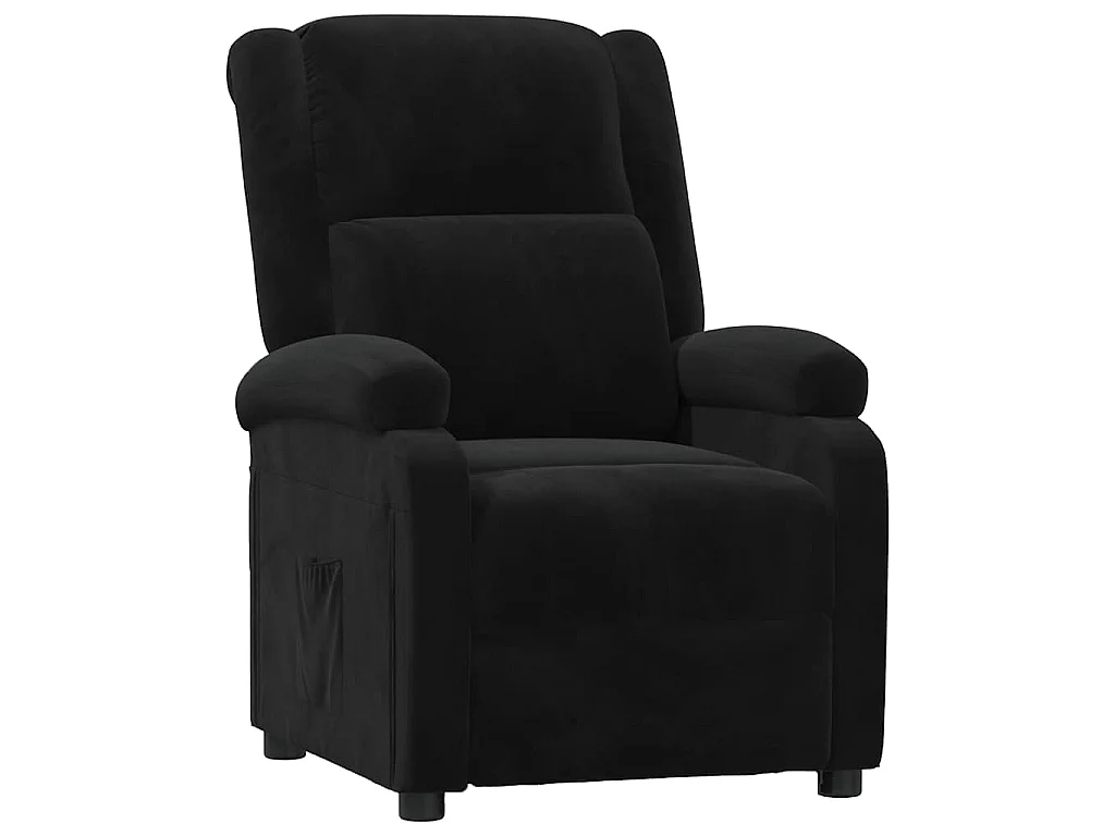 Fauteuil inclinable noir velours