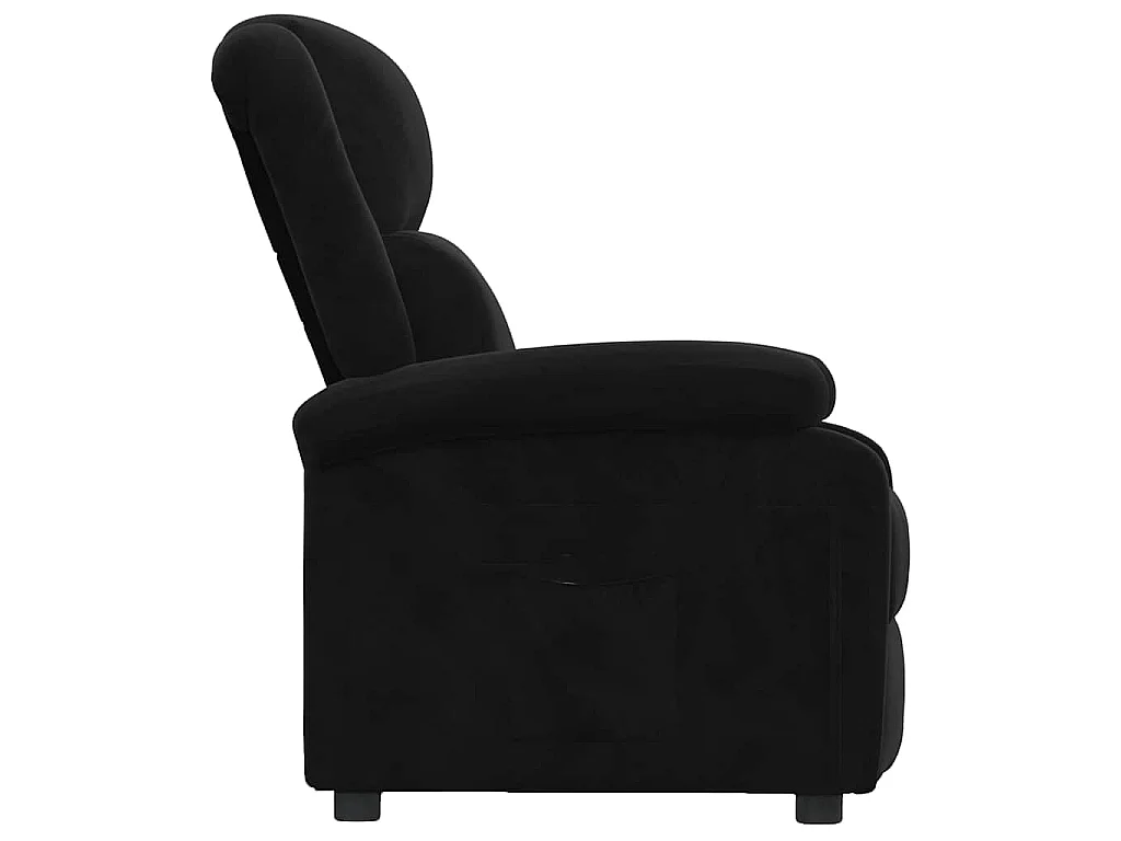 Fauteuil inclinable noir velours