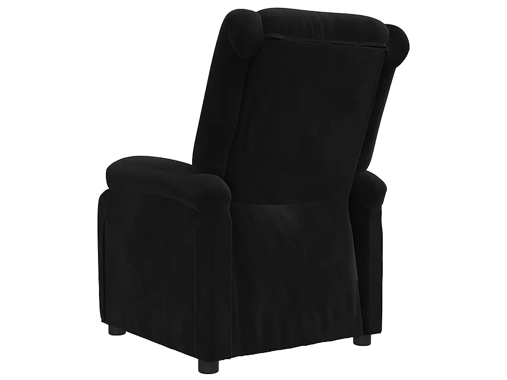 Fauteuil inclinable noir velours
