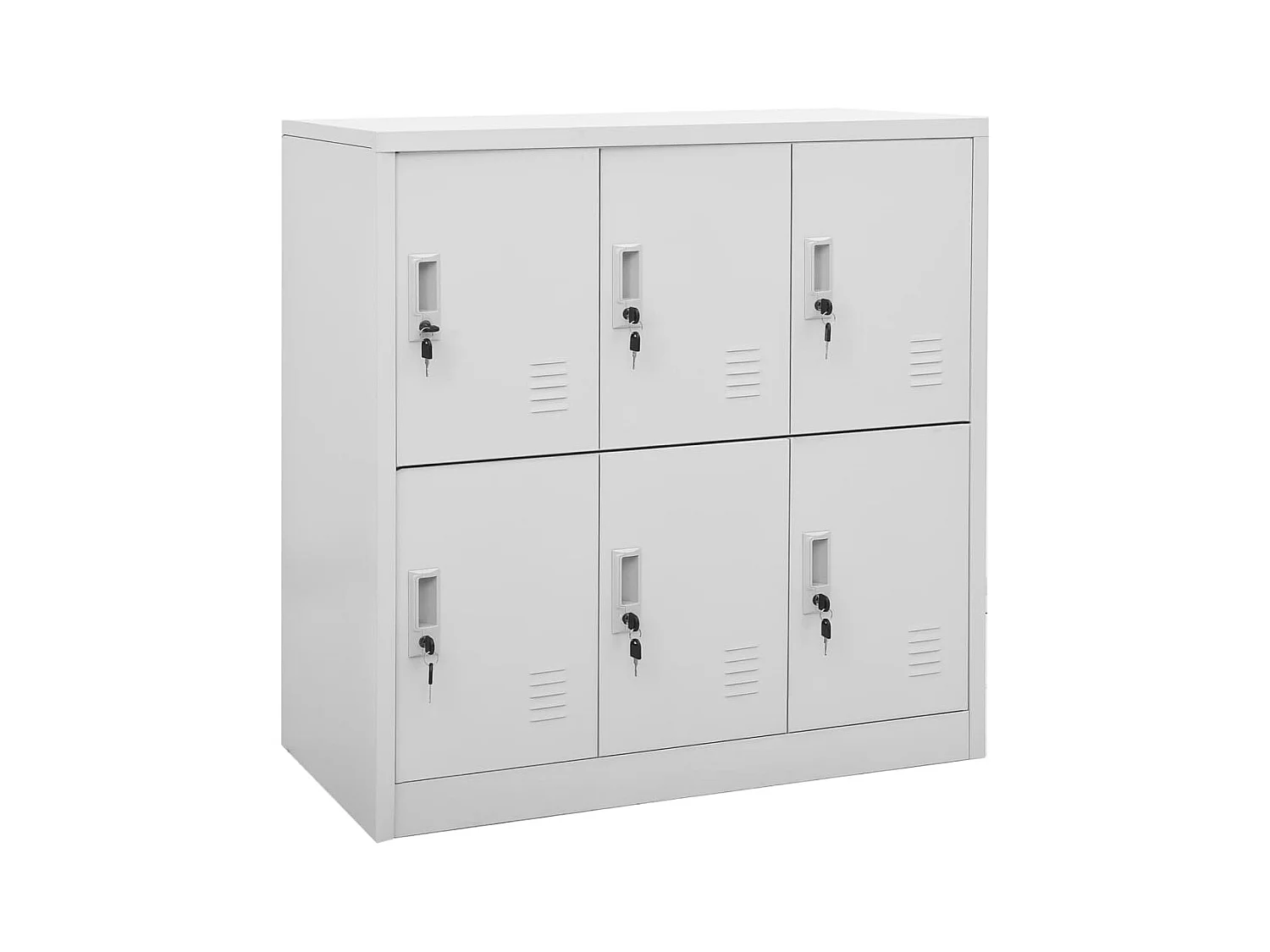 Armoire à casiers Gris clair 90x45x92,5 cm Acier