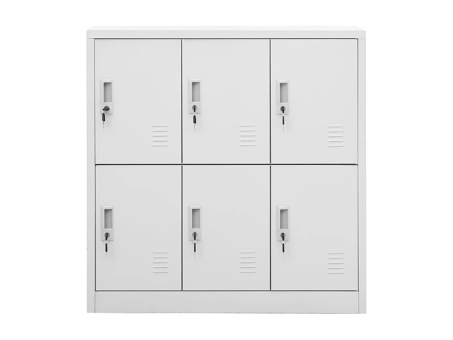 Armoire à casiers Gris clair 90x45x92,5 cm Acier