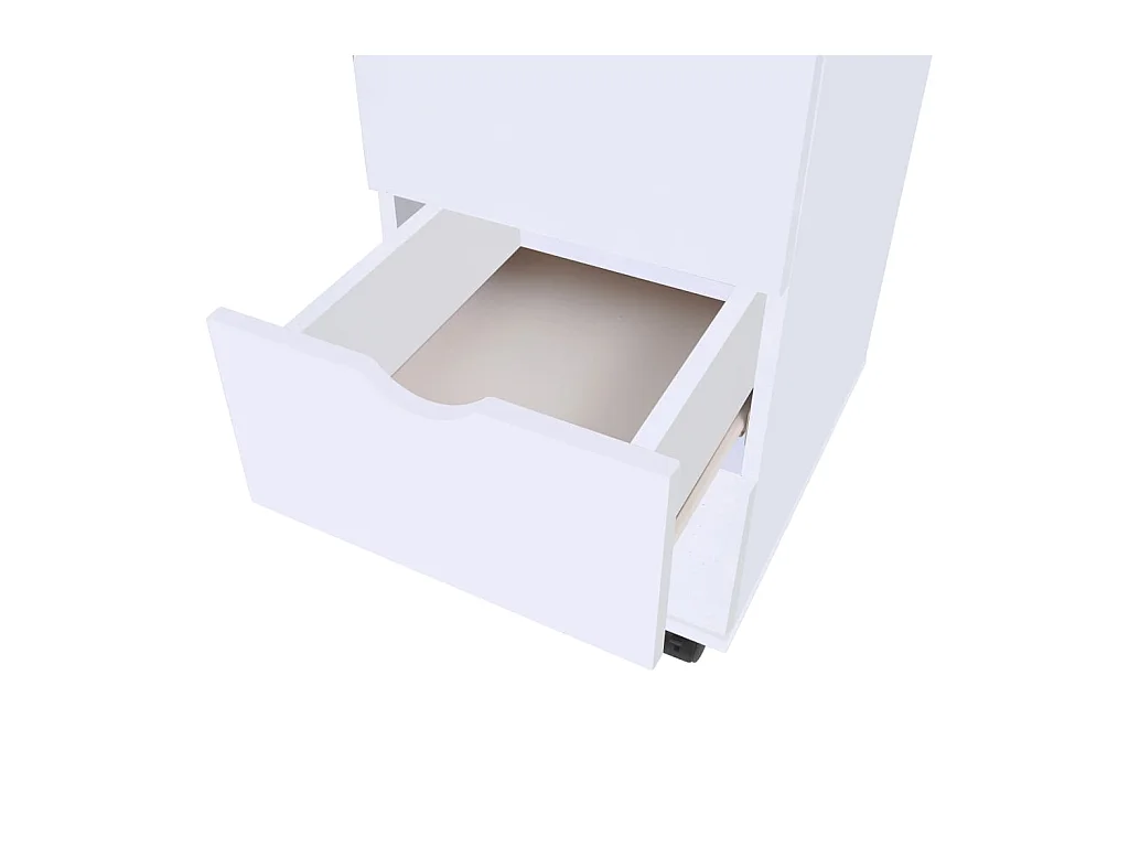 Meuble à tiroirs 33x45x60 cm Blanc