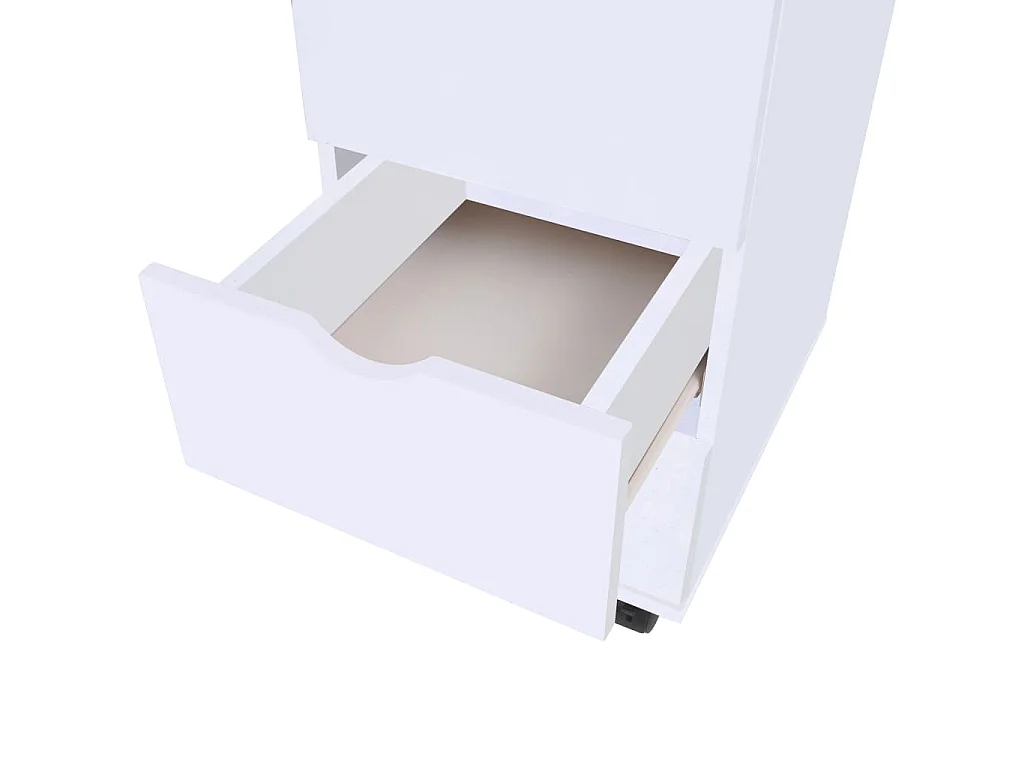 Meuble à tiroirs 33x45x60 cm Blanc