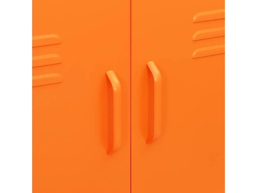 Opbergkast 80x35x101,5 cm staal oranje