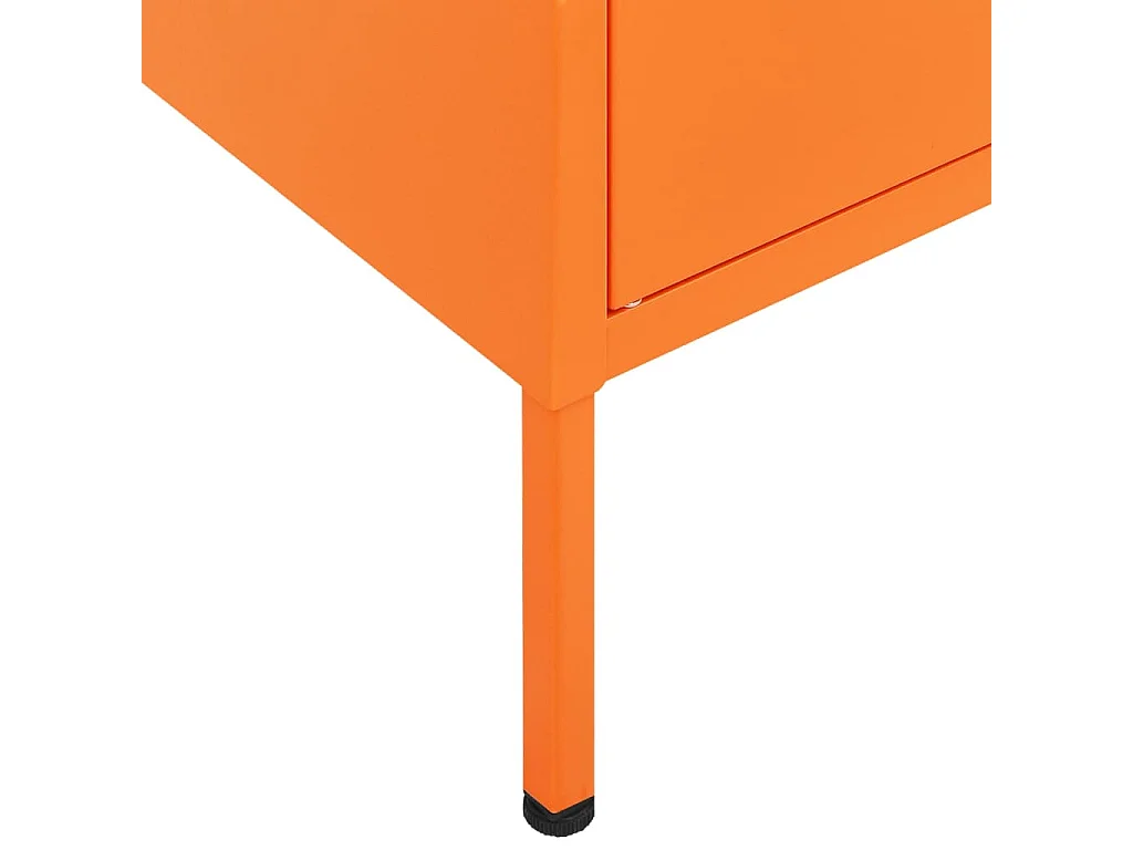 Opbergkast 80x35x101,5 cm staal oranje