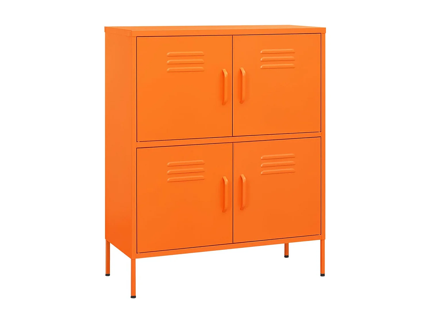 Opbergkast 80x35x101,5 cm staal oranje