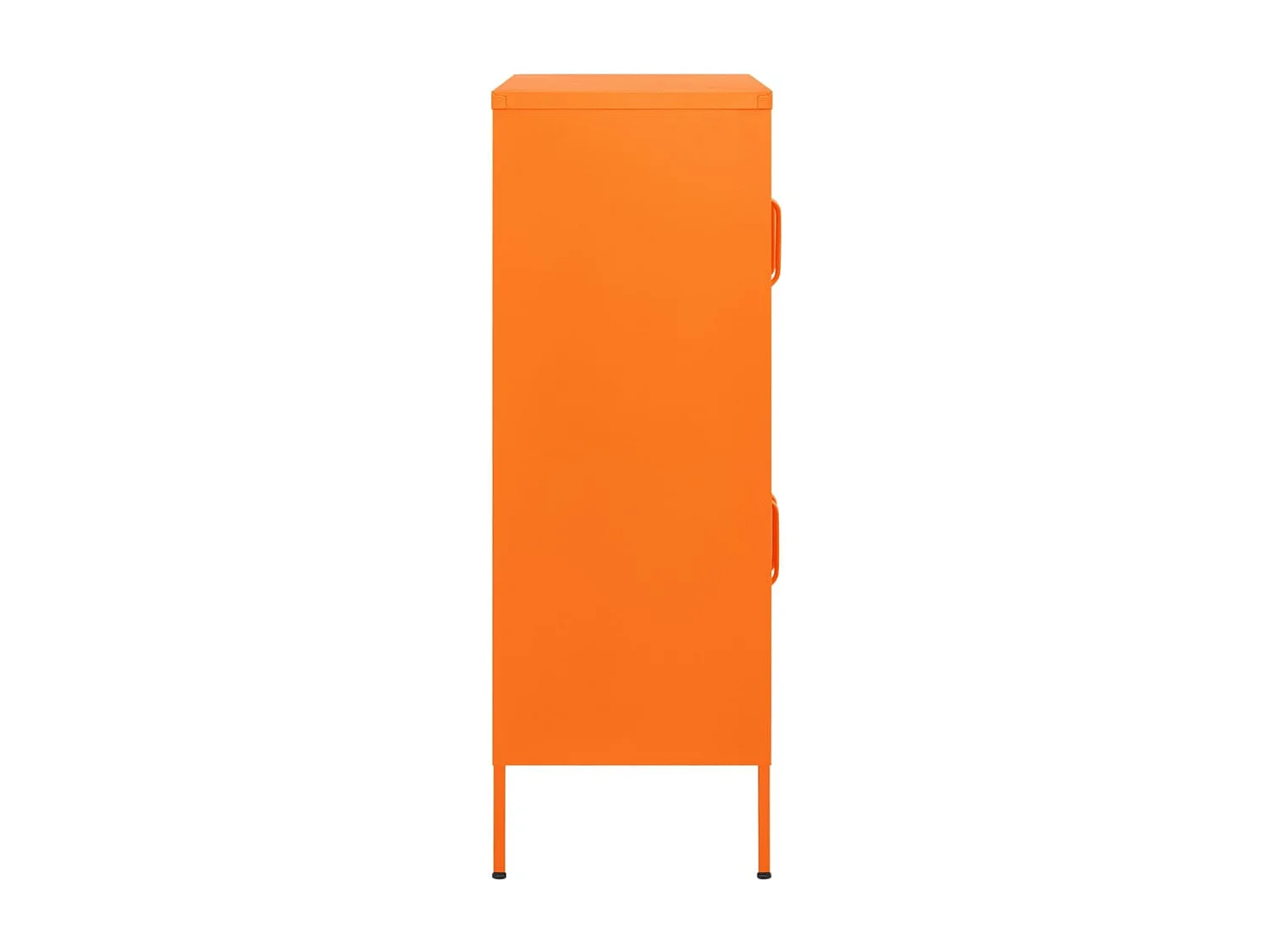 Opbergkast 80x35x101,5 cm staal oranje