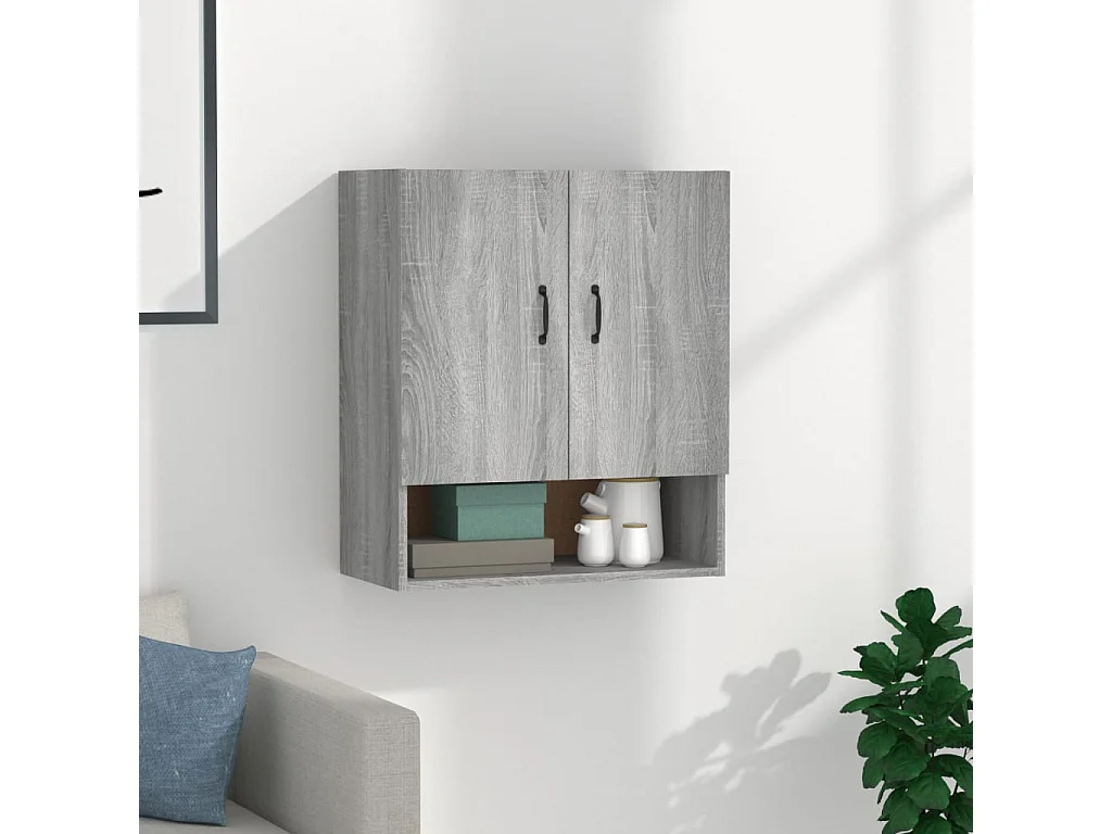 Armoire murale Sonoma gris 60x31x70 cm Bois d'ingénierie