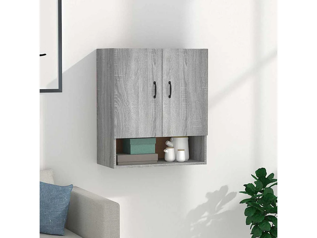Armoire murale Sonoma gris 60x31x70 cm Bois d'ingénierie