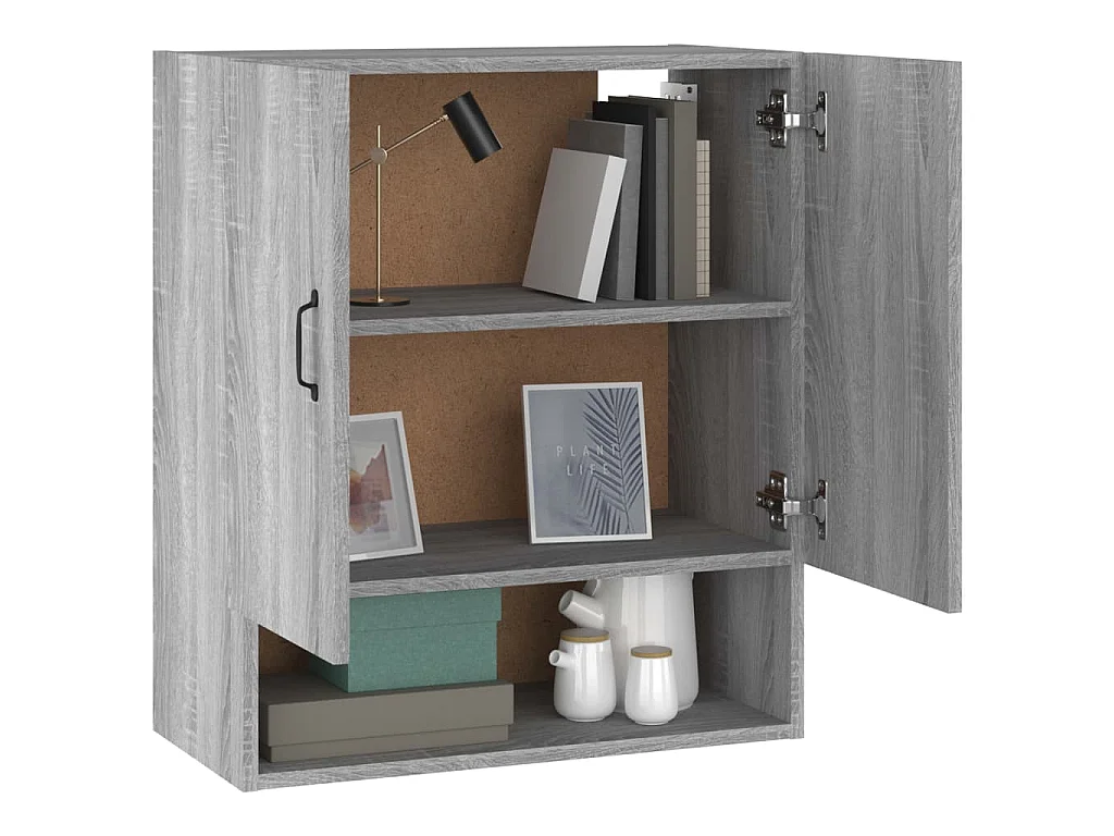 Armoire murale Sonoma gris 60x31x70 cm Bois d'ingénierie