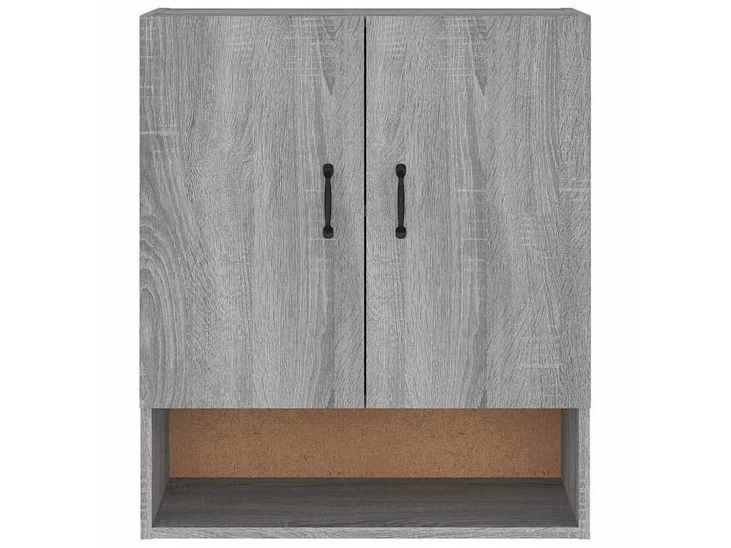 Armadietto a Muro Grigio Sonoma 60x31x70cm in Legno Multistrato