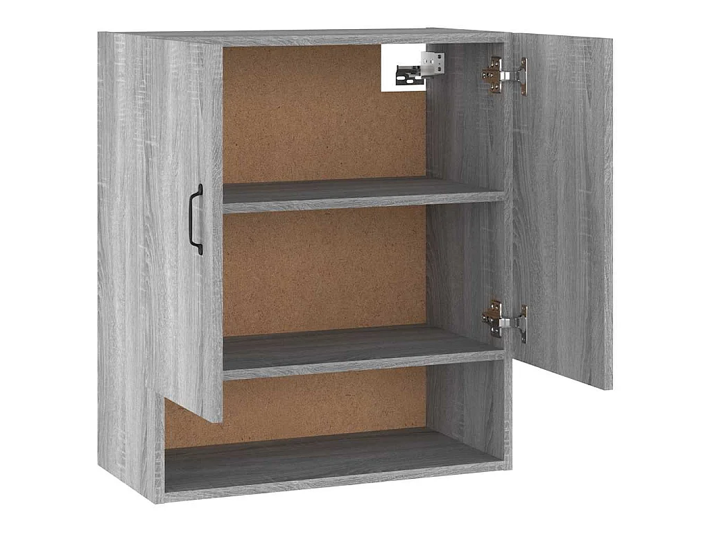 Armadietto a Muro Grigio Sonoma 60x31x70cm in Legno Multistrato