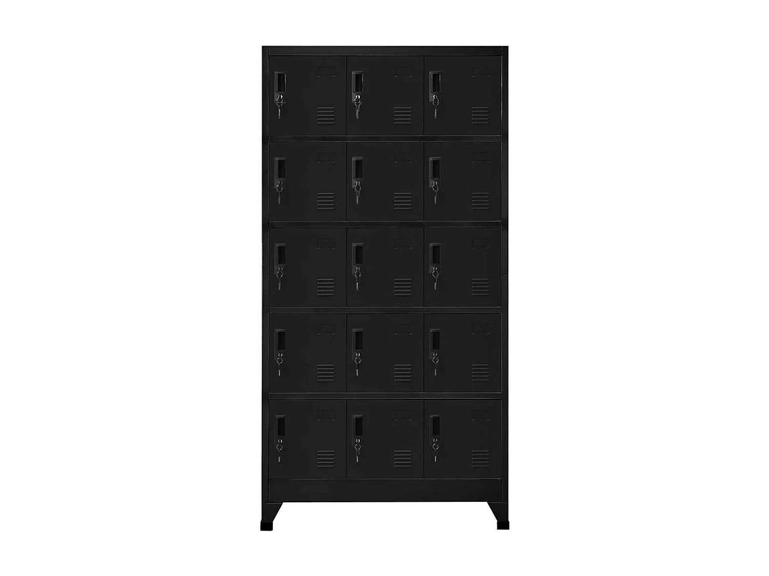 Lockerkast 90x40x180 cm staal zwart