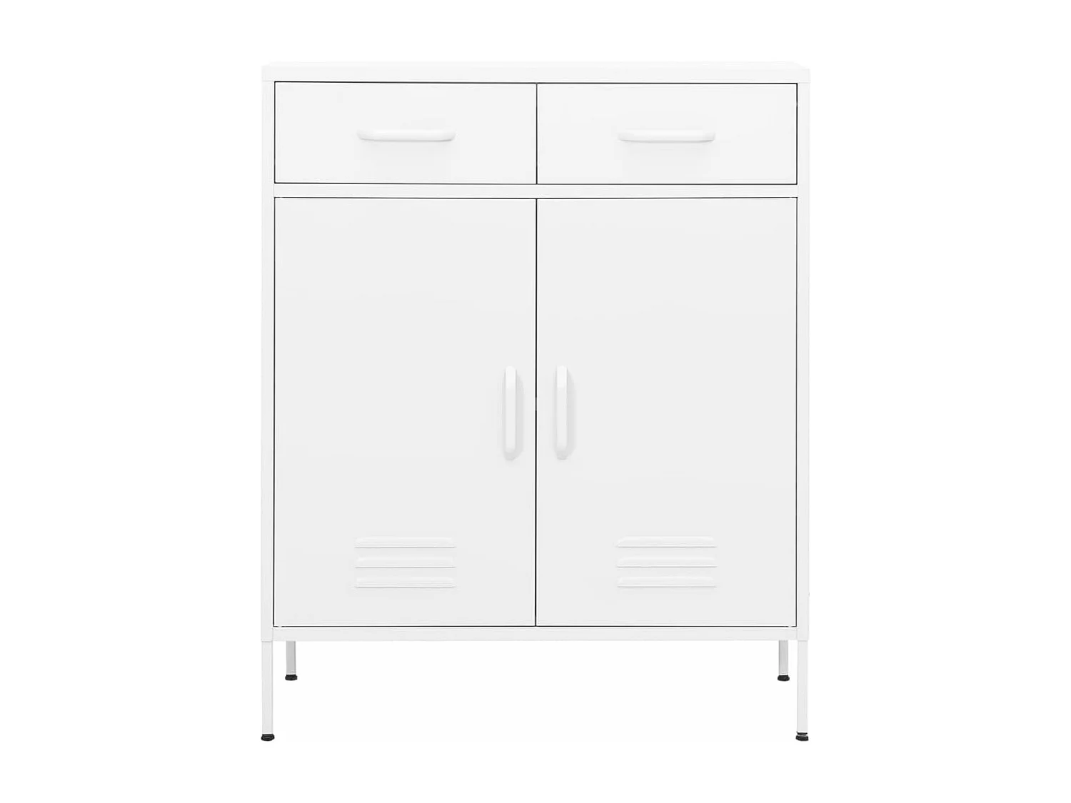 Armario almacenamiento acero blanco 80x35x101,5 cm