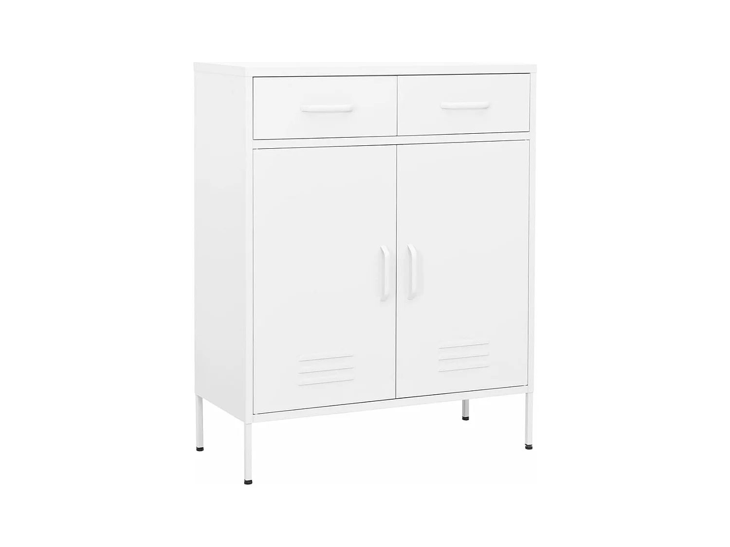 Armoire de rangement Blanc 80x35x101,5 cm Acier