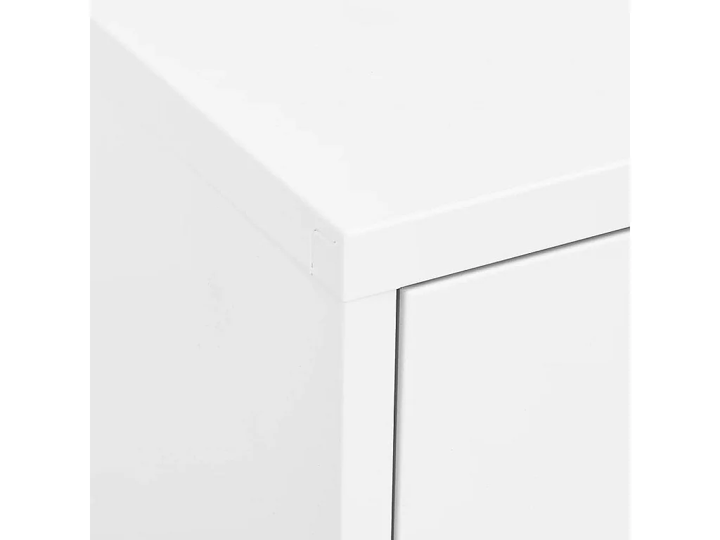 Lagerschrank Weiß 80x35x101,5 cm Stahl
