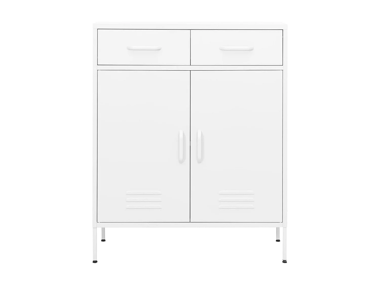 Lagerschrank Weiß 80x35x101,5 cm Stahl
