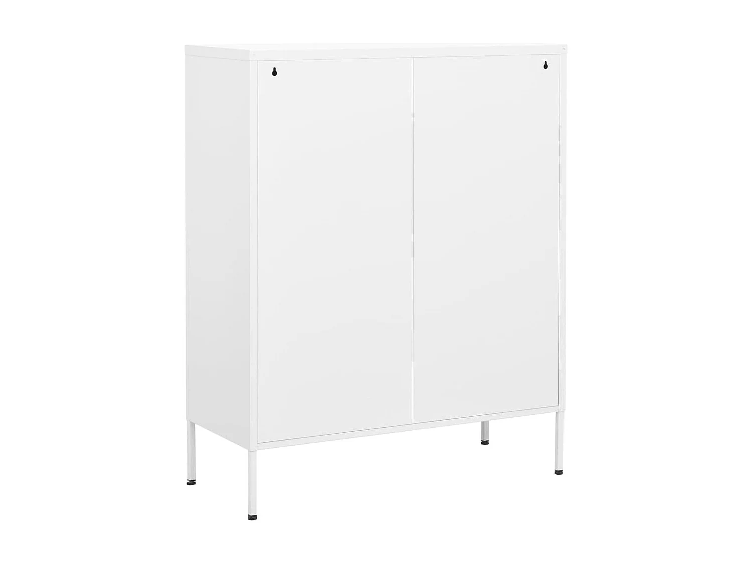 Lagerschrank Weiß 80x35x101,5 cm Stahl