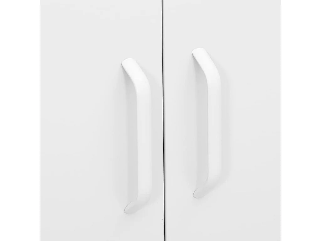 Opbergkast 80x35x101,5 cm staal wit