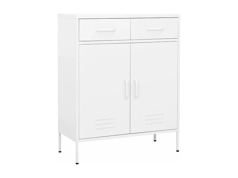Armoire de rangement Blanc 80x35x101,5 cm Acier