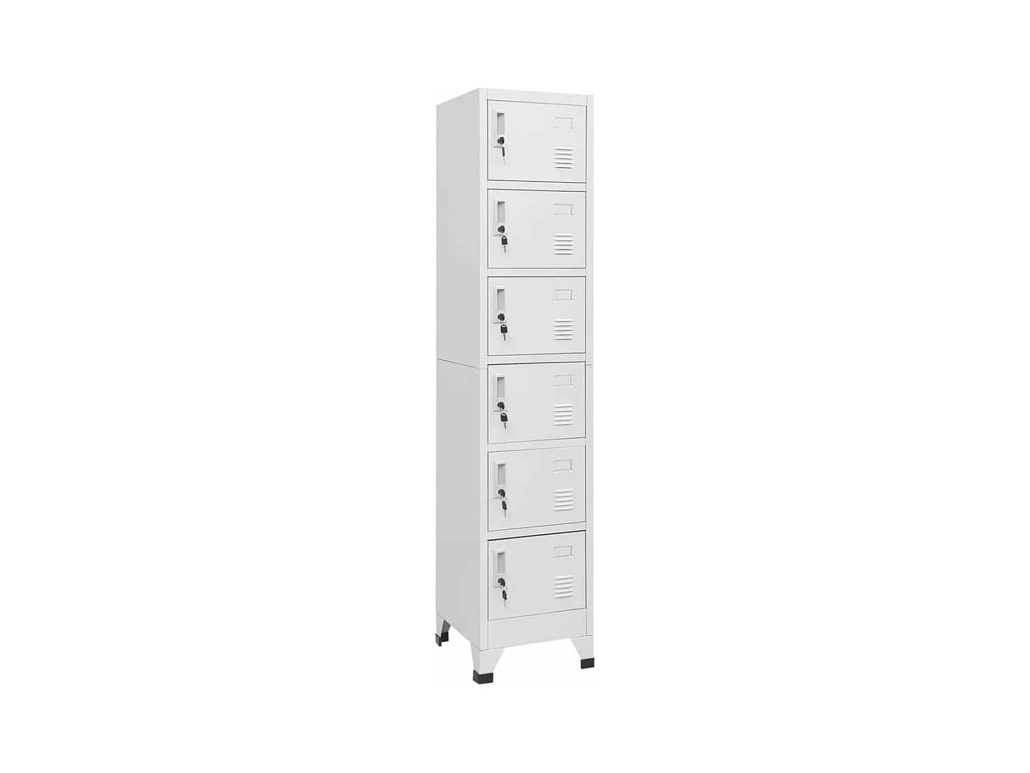 Armoire à casiers Gris clair 38x40x180 cm Acier
