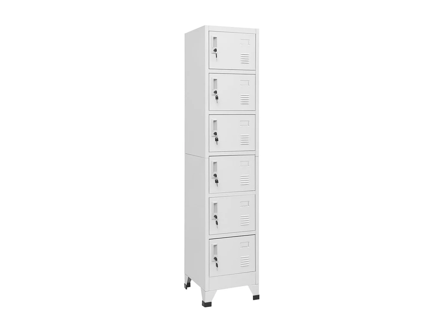 Armoire à casiers Gris clair 38x40x180 cm Acier