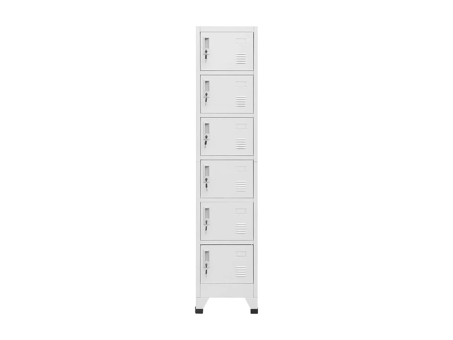Armoire à casiers Gris clair 38x40x180 cm Acier