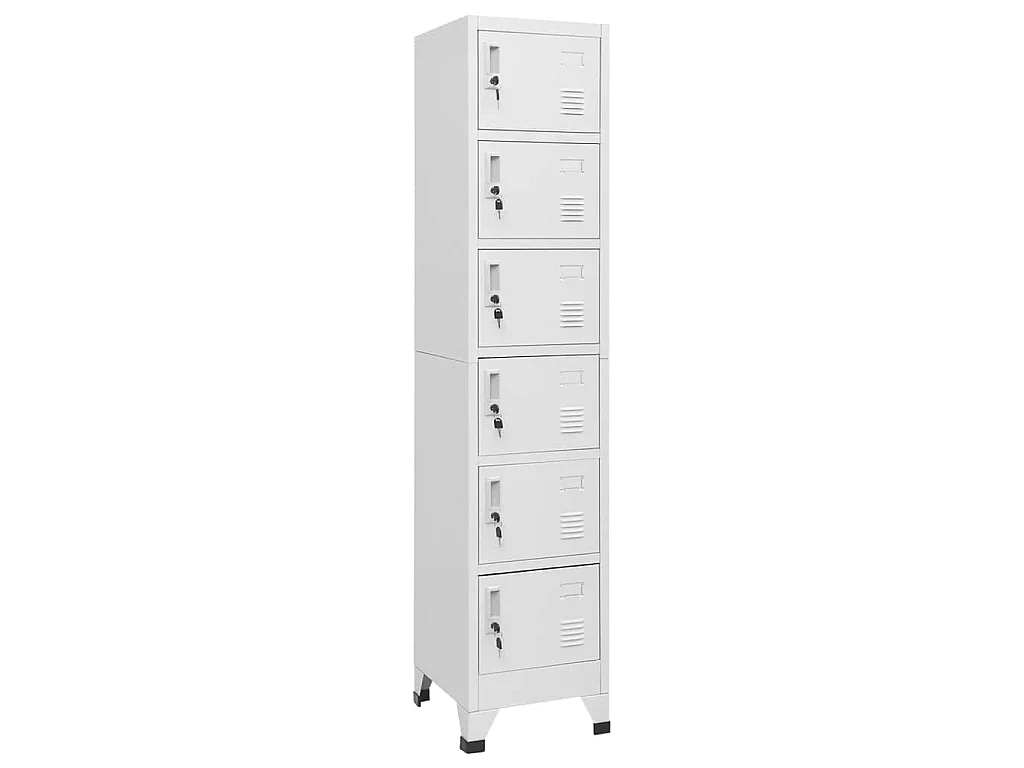 Armoire à casiers Gris clair 38x40x180 cm Acier