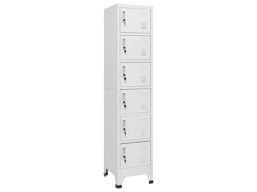 Armoire à casiers Gris clair 38x40x180 cm Acier