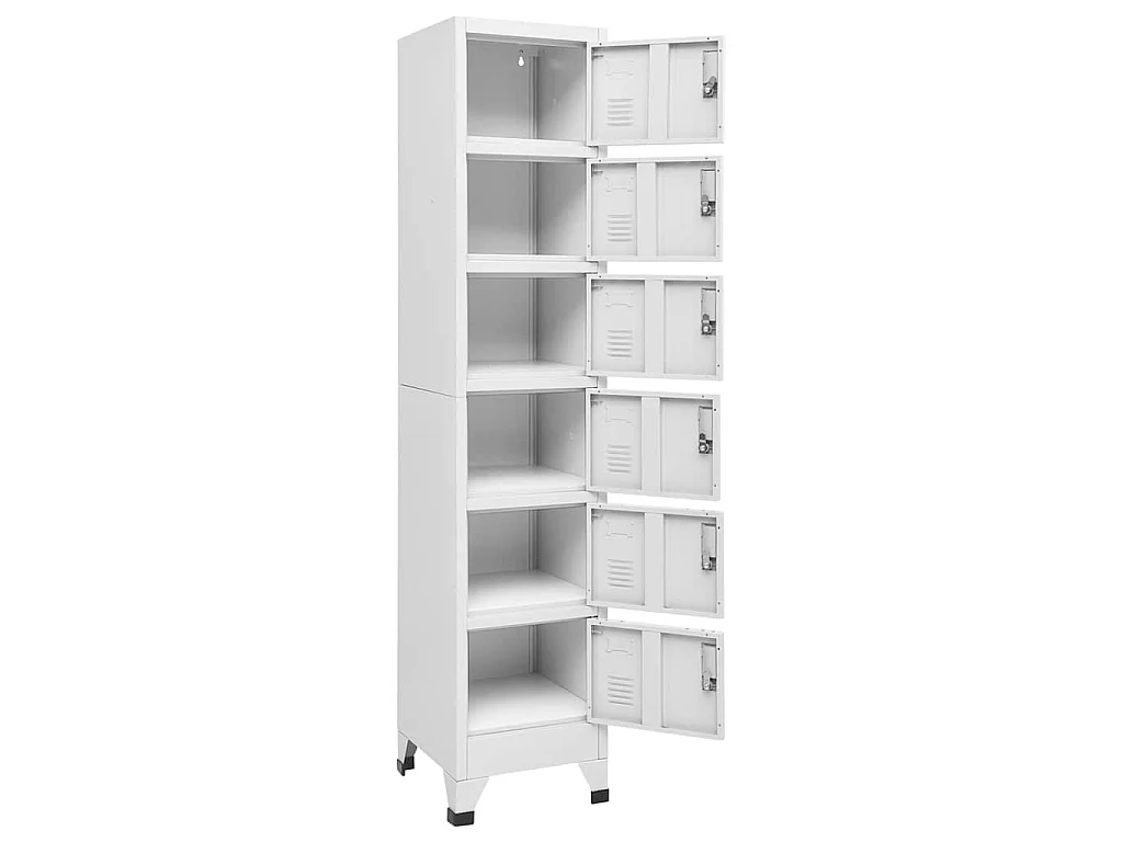 Armoire à casiers Gris clair 38x40x180 cm Acier