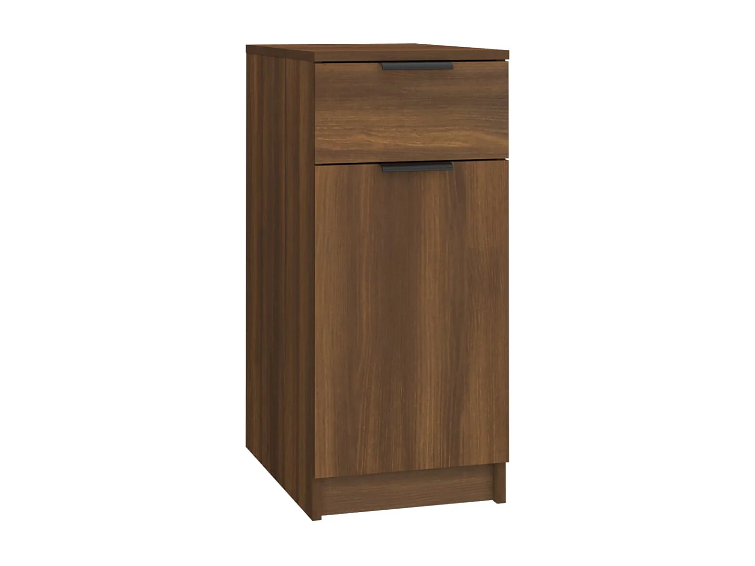 Bureaukast 33,5x50x75 cm bewerkt hout bruin eikenkleur