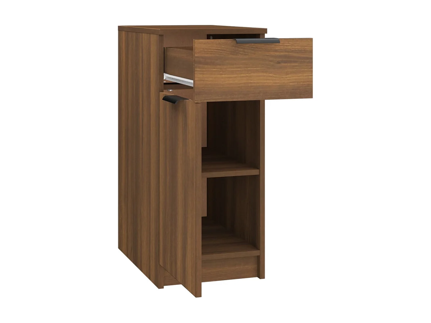 Bureaukast 33,5x50x75 cm bewerkt hout bruin eikenkleur