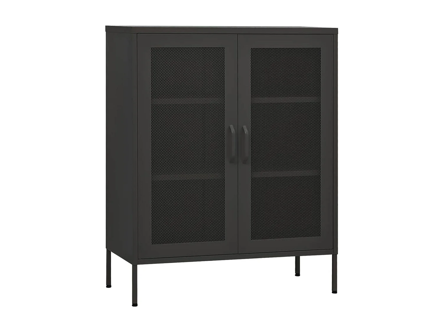 Opbergkast 80x35x101,5 cm staal antracietkleurig