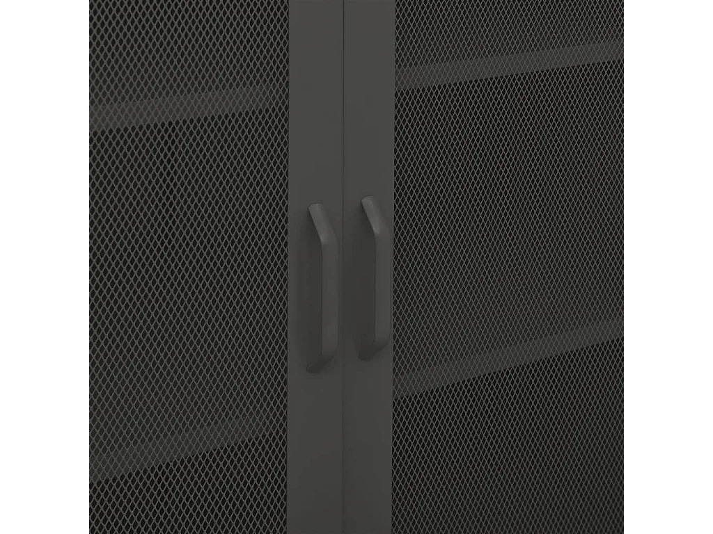 Opbergkast 80x35x101,5 cm staal antracietkleurig