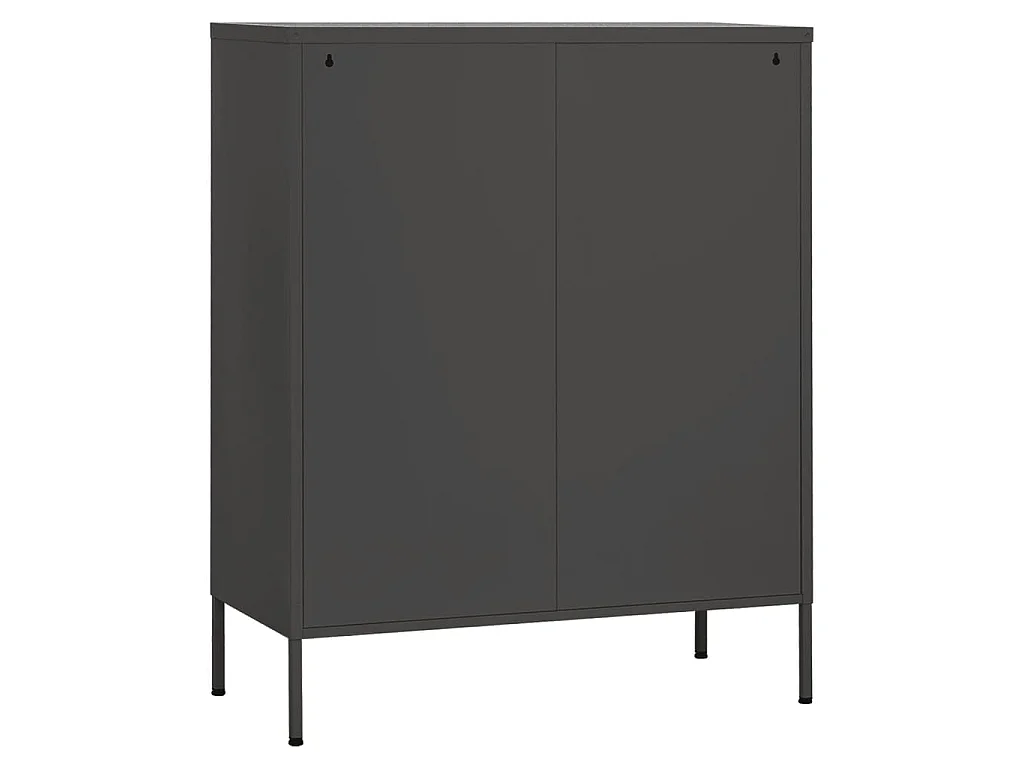 Armoire de rangement Anthracite 80x35x101,5 cm Acier