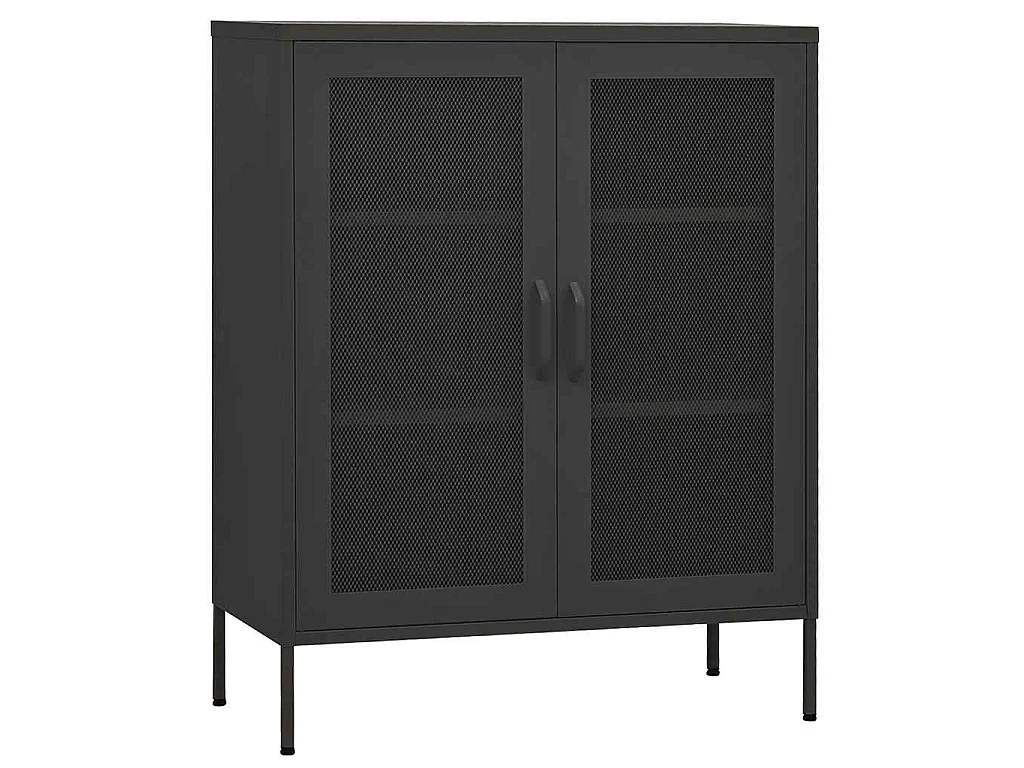 Opbergkast 80x35x101,5 cm staal antracietkleurig