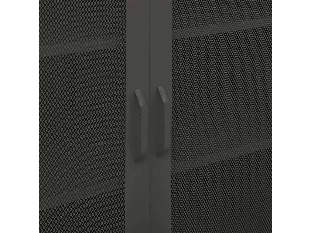 Opbergkast 80x35x101,5 cm staal antracietkleurig