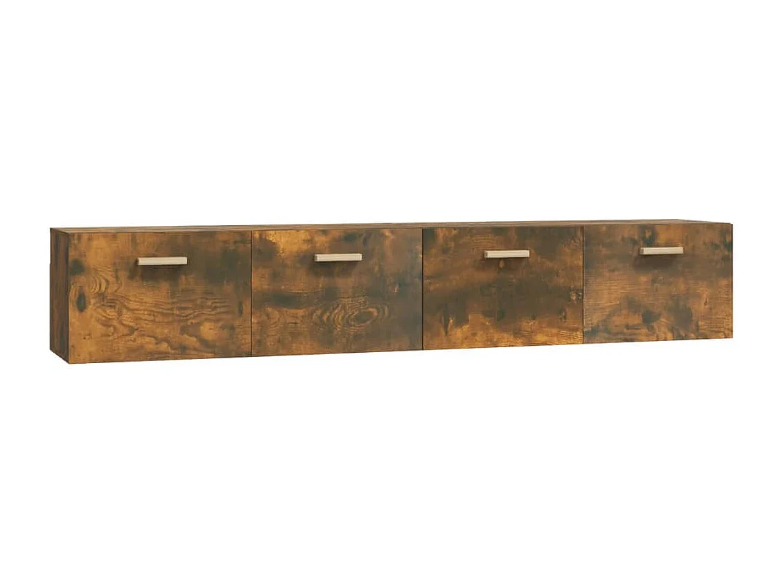 Wandschränke 2 Stk. Räuchereiche 100x36,5x35 cm Holzwerkstoff