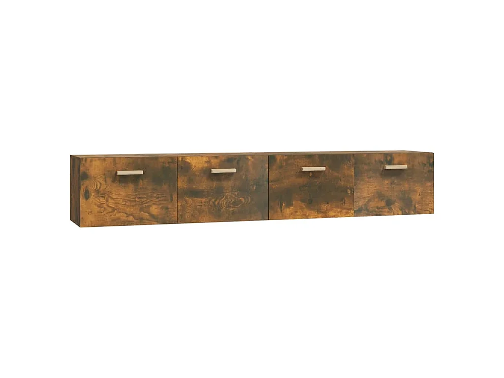 Wandschränke 2 Stk. Räuchereiche 100x36,5x35 cm Holzwerkstoff