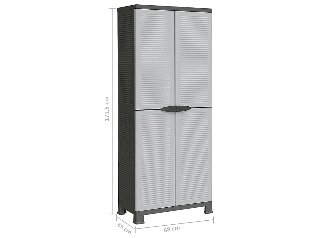 Armoire en plastique 68x39x171,5 cm