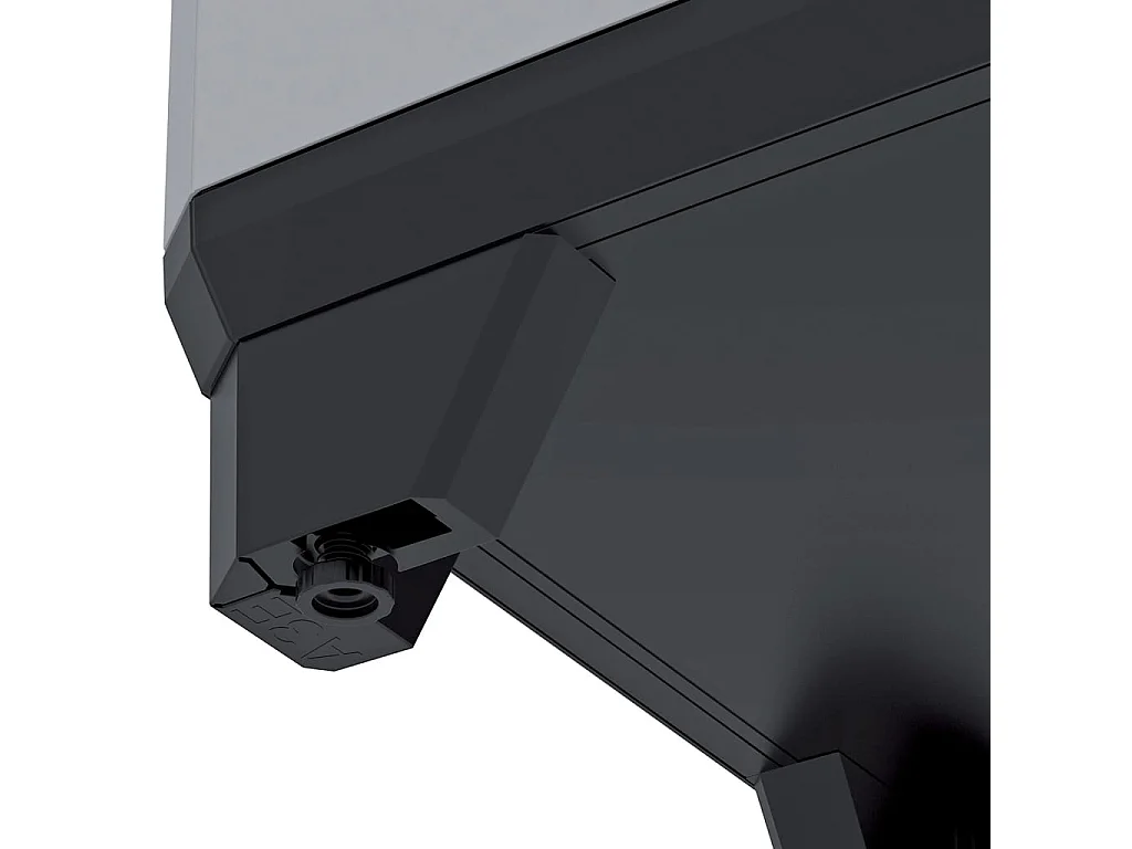 Armoire de rangement polyvalente Stilo Gris et noir 173 cm