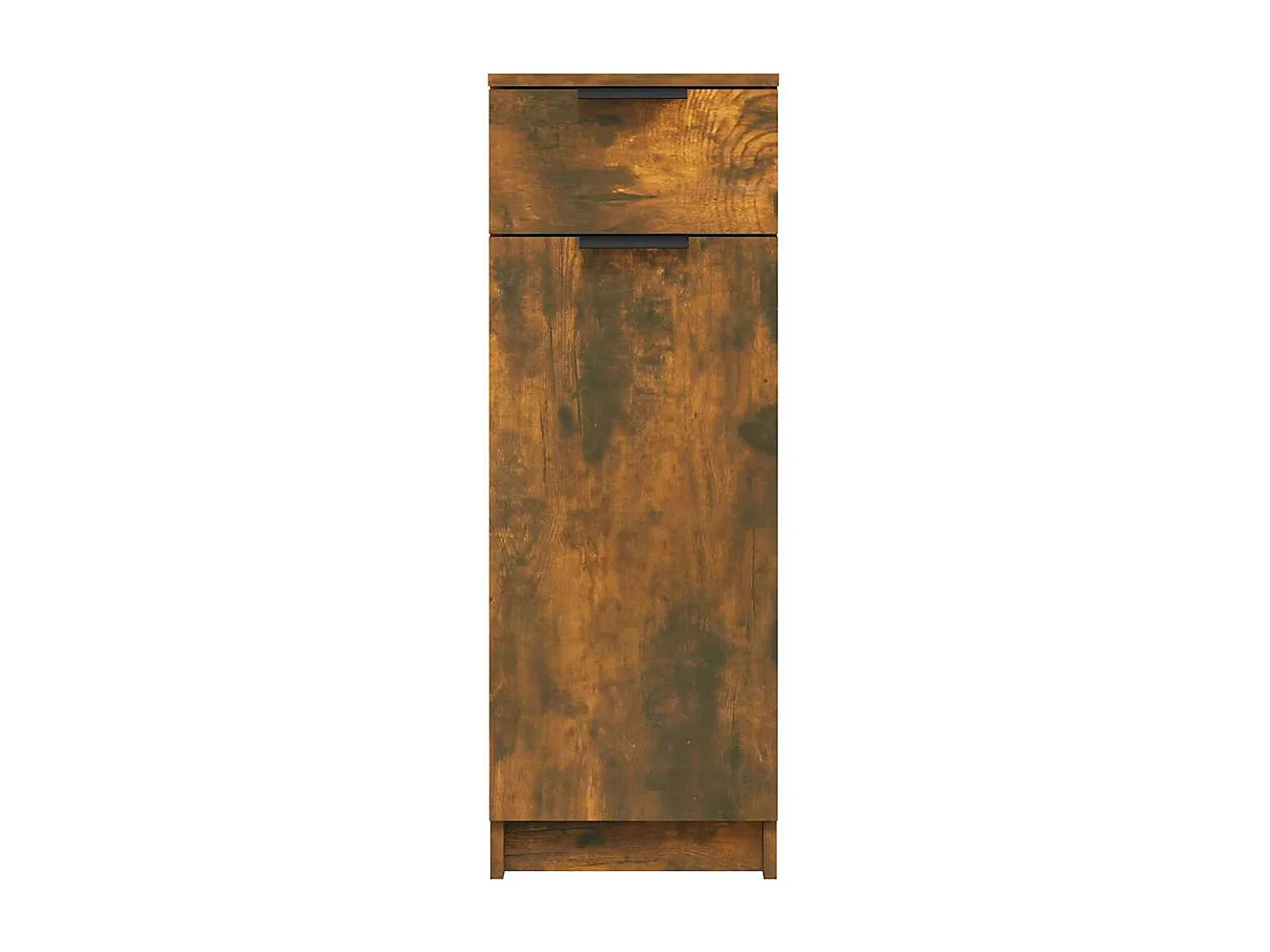 Armadietto Bagno Rovere Fumo 32x34x90 cm in Legno Multistrato