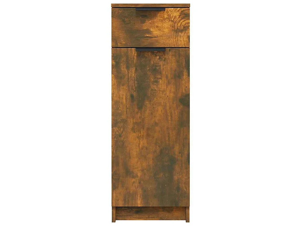 Badschrank Räuchereiche 32x34x90 cm Holzwerkstoff