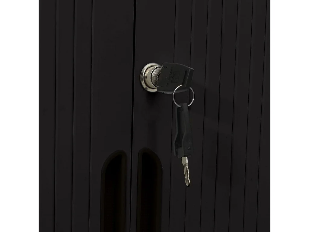 Schiebetürenschrank Stahl 90x40x90 cm Stahl