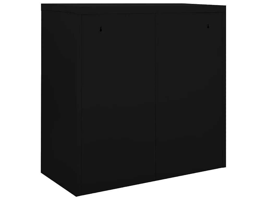Armário com porta deslizante 90x40x90 cm aço preto