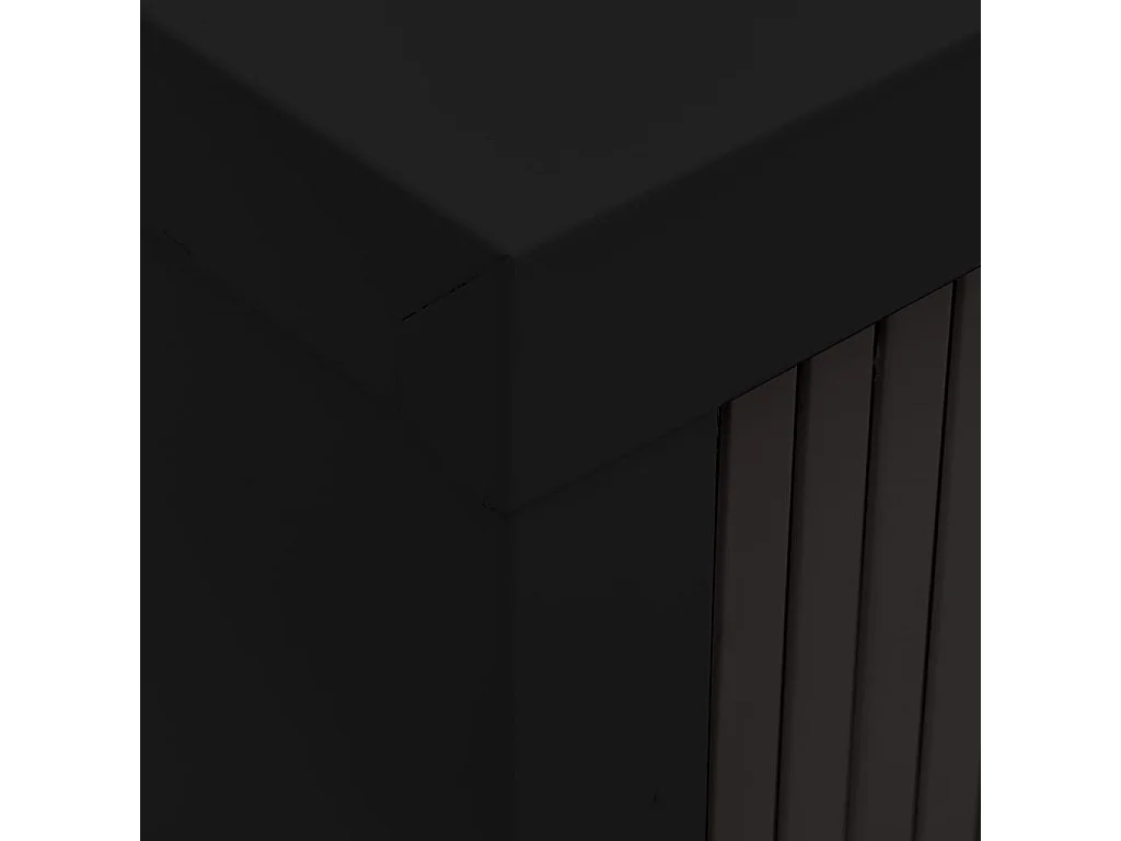Armário com porta deslizante 90x40x90 cm aço preto