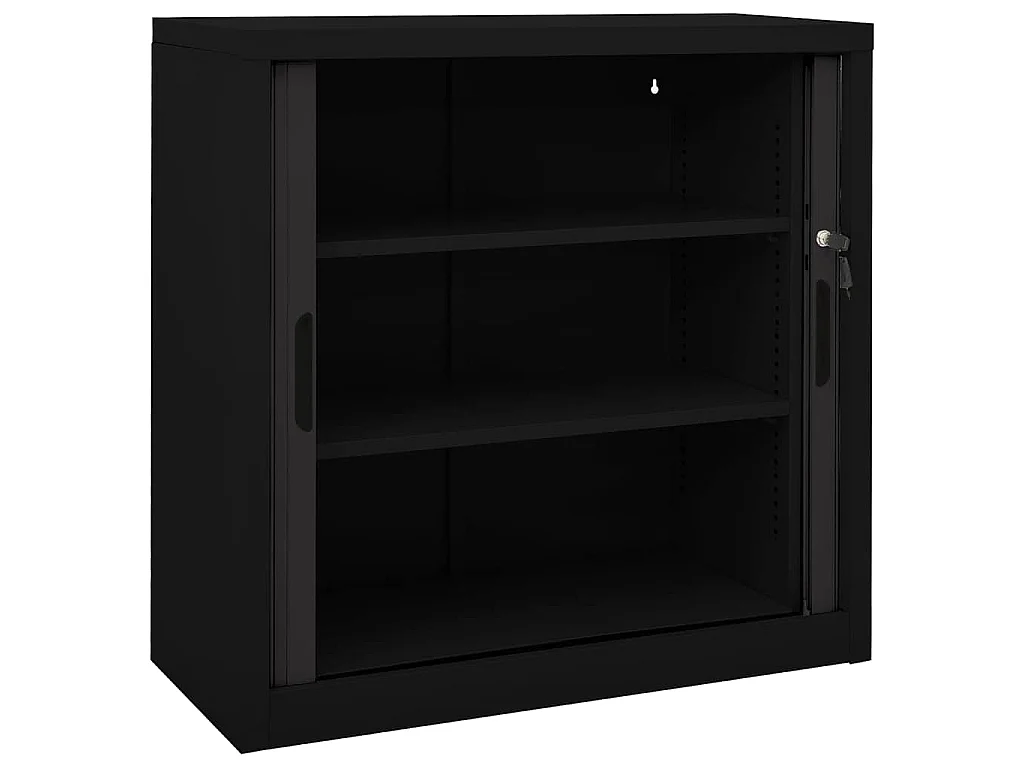 Schiebetürenschrank Stahl 90x40x90 cm Stahl