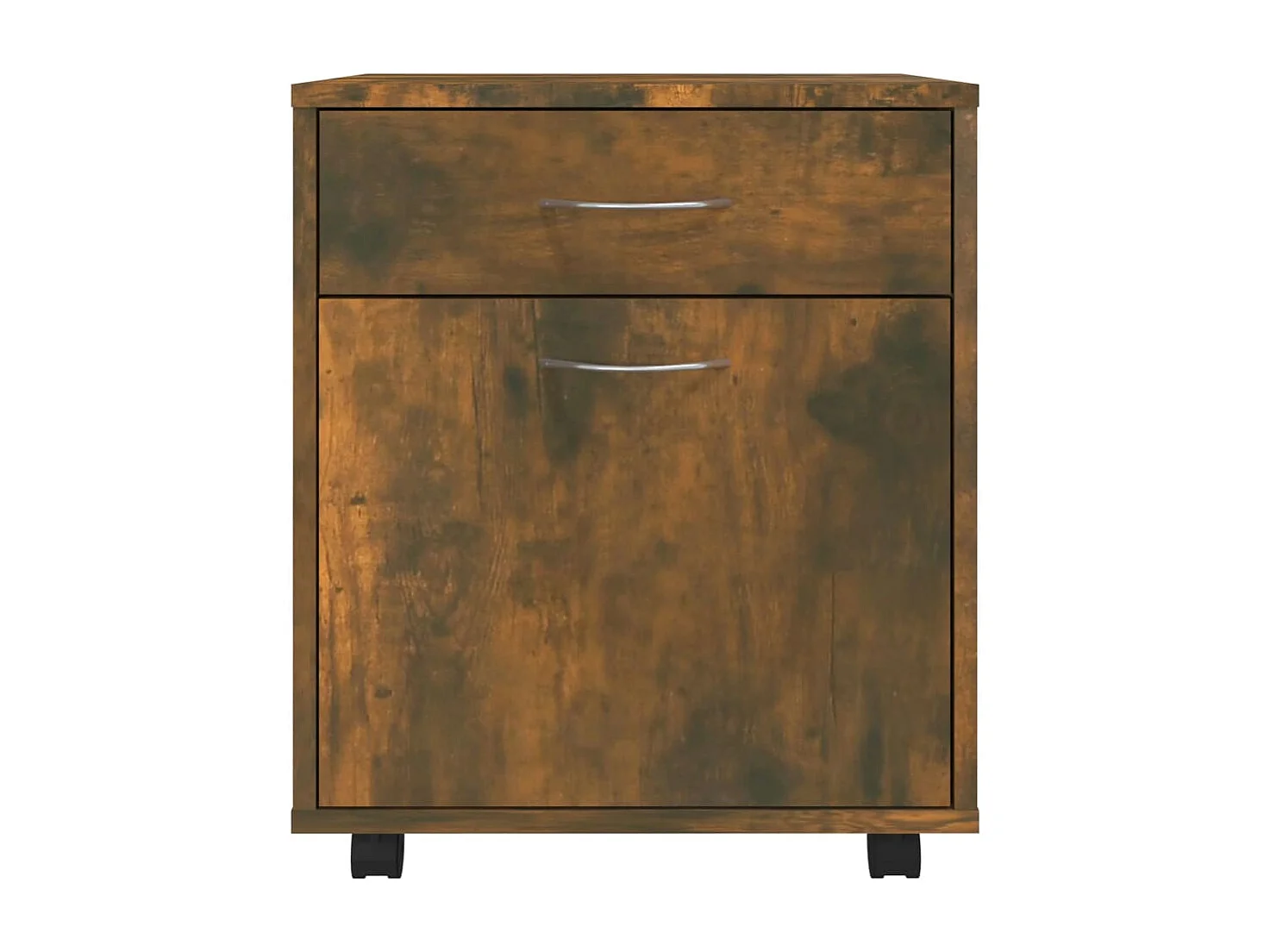 Armario ruedas madera contrachapada roble ahumado 45x38x54 cm